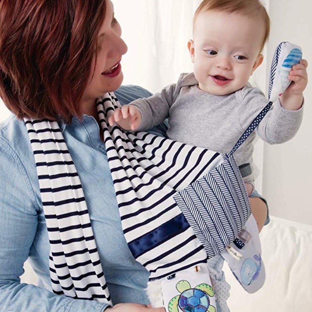 Demdaco baby activity scarf - blue